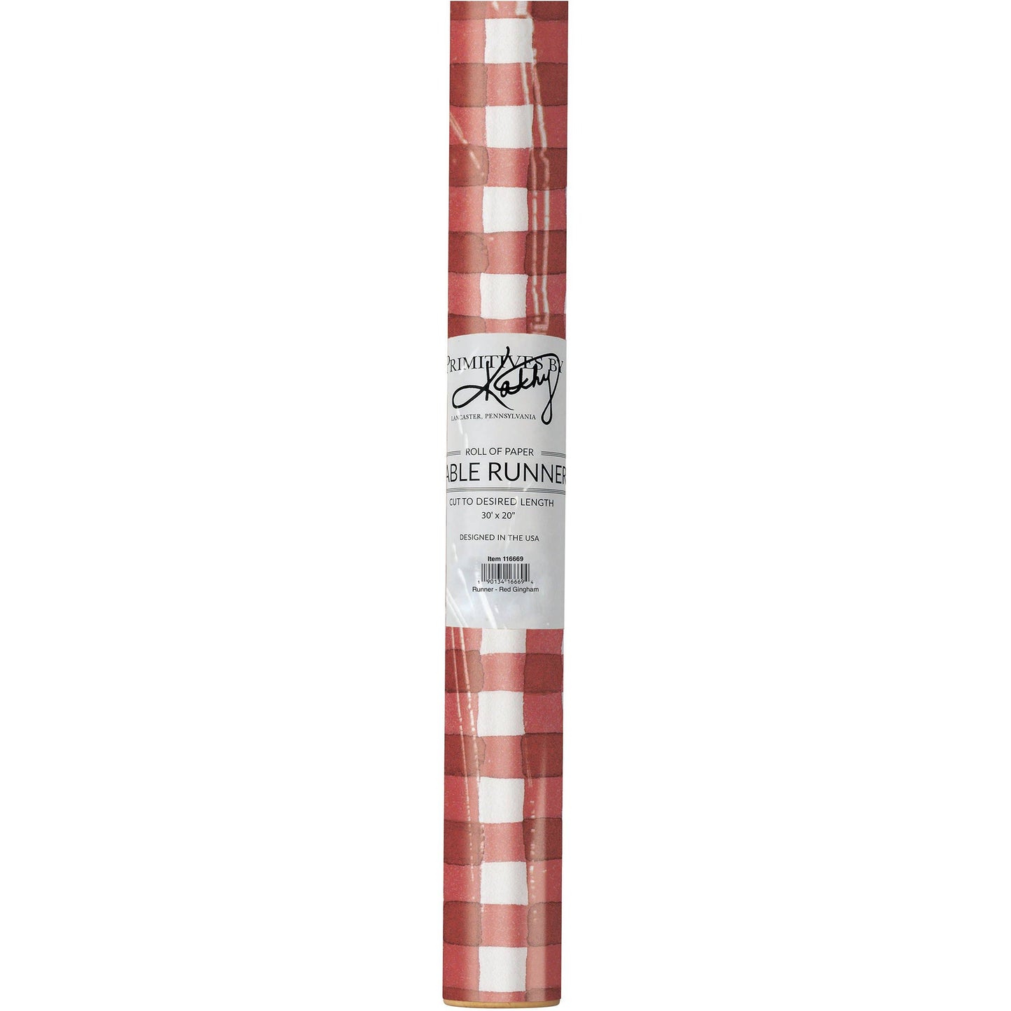 Red Gingham Paper Runner