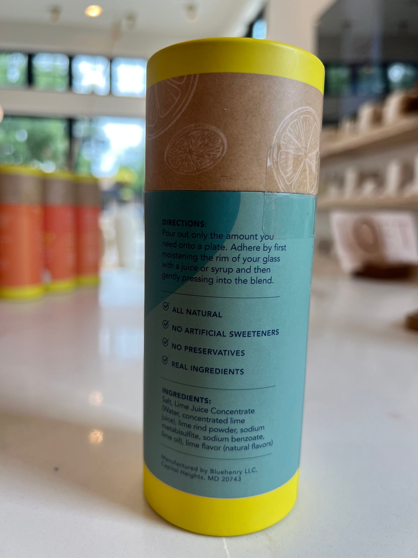 Blue Henry Lime Salt Cocktail Rimmer 6 oz