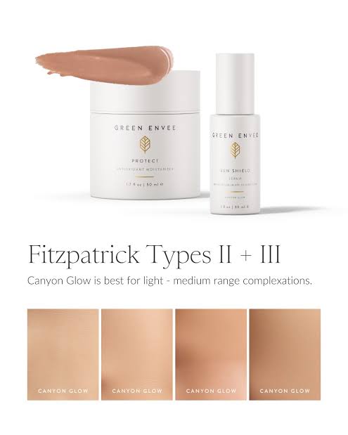 Green Envee Sun Shield Serum- Canyon Glow