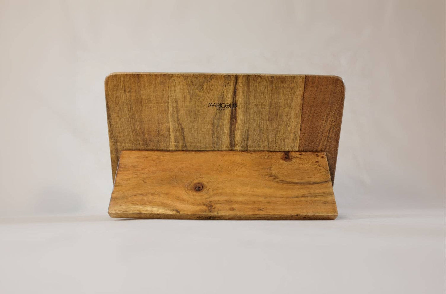 Mango Wood Scalloped Book Stand
