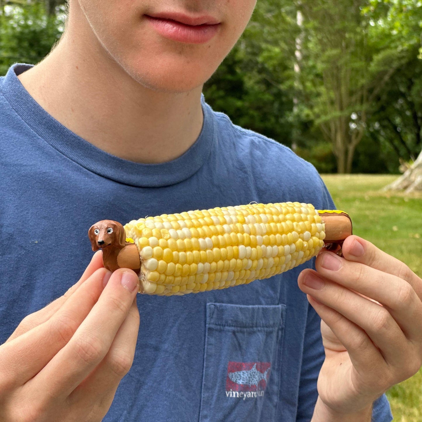 Daschund Corn Holder