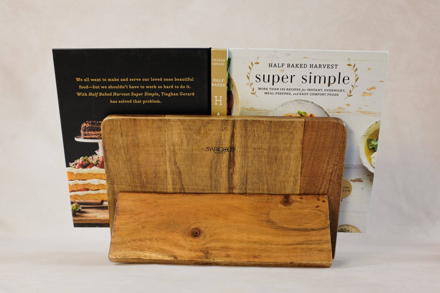 Mango Wood Scalloped Book Stand