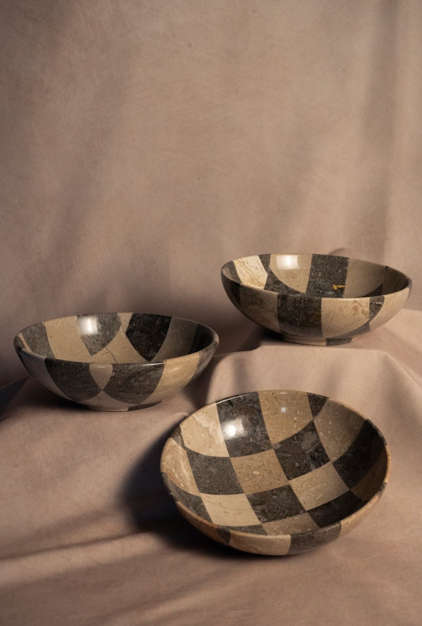 Classic Checkered Bowl