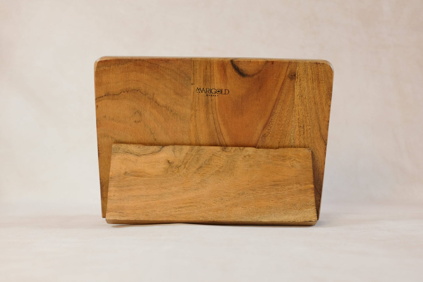Mango Wood Scalloped Book Stand