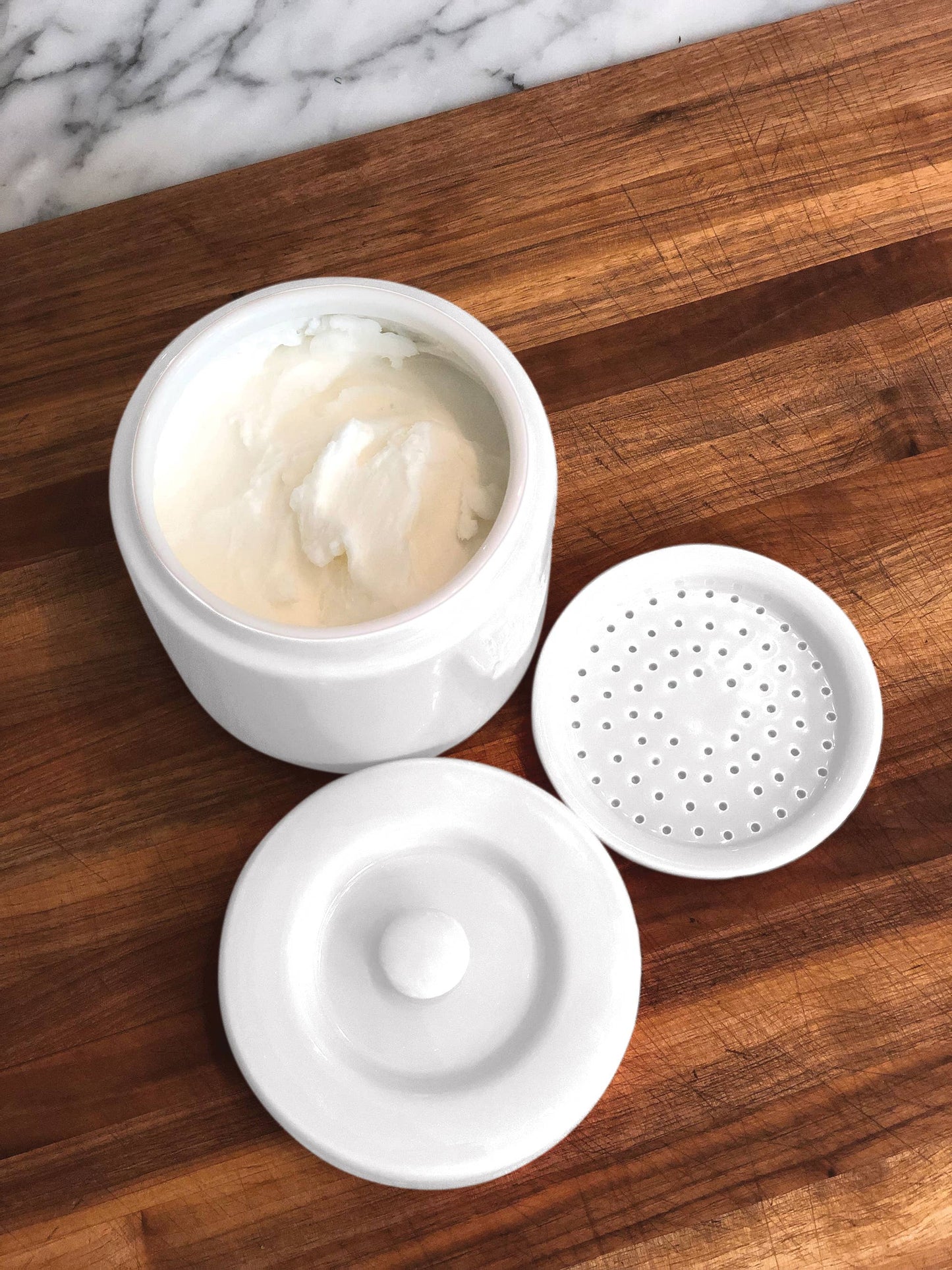 Porcelain Grease Container