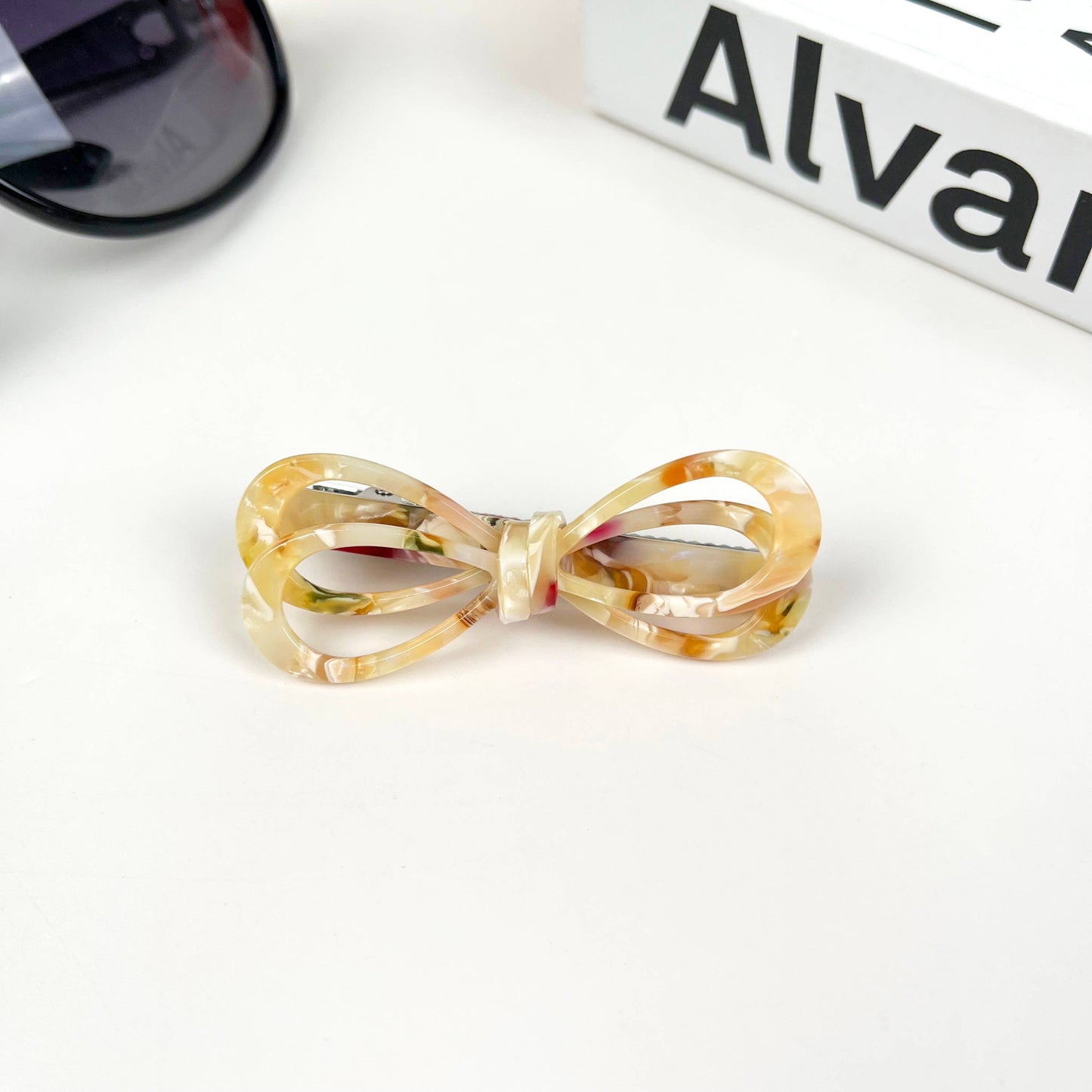 Acetate Elegant Bow Duckbill Clip