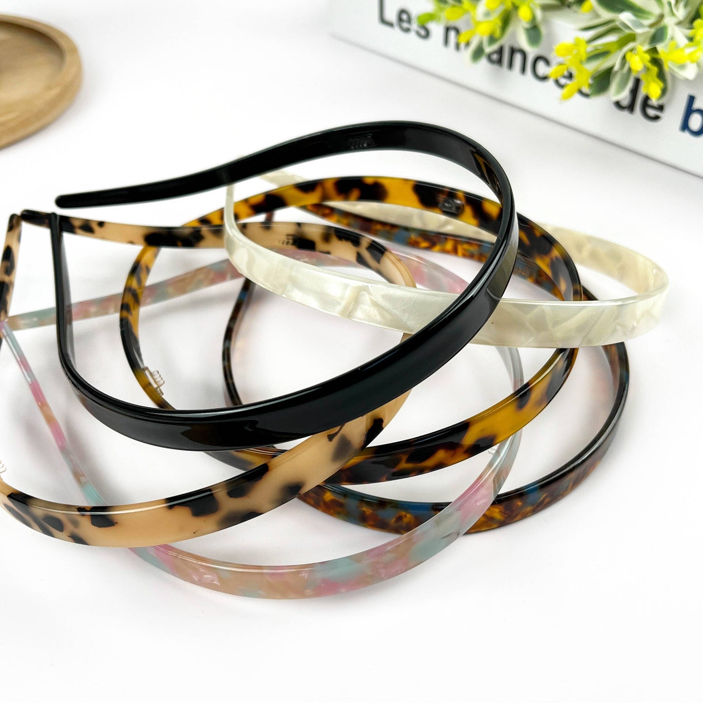 Retro Acetate Simple Headband, Can Be Used With Glasses