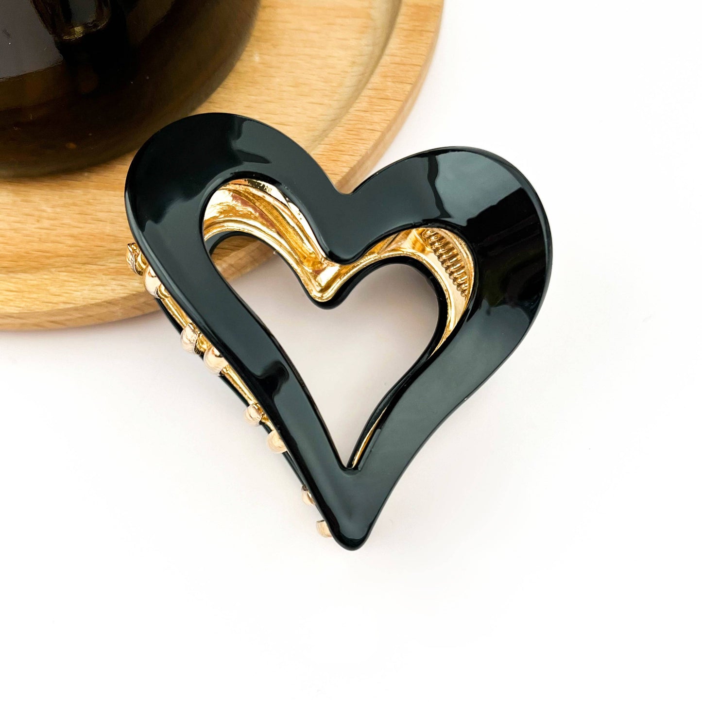 Heart-Shaped Metal Hair Claw Clip, Valentine's Day Hair Clip