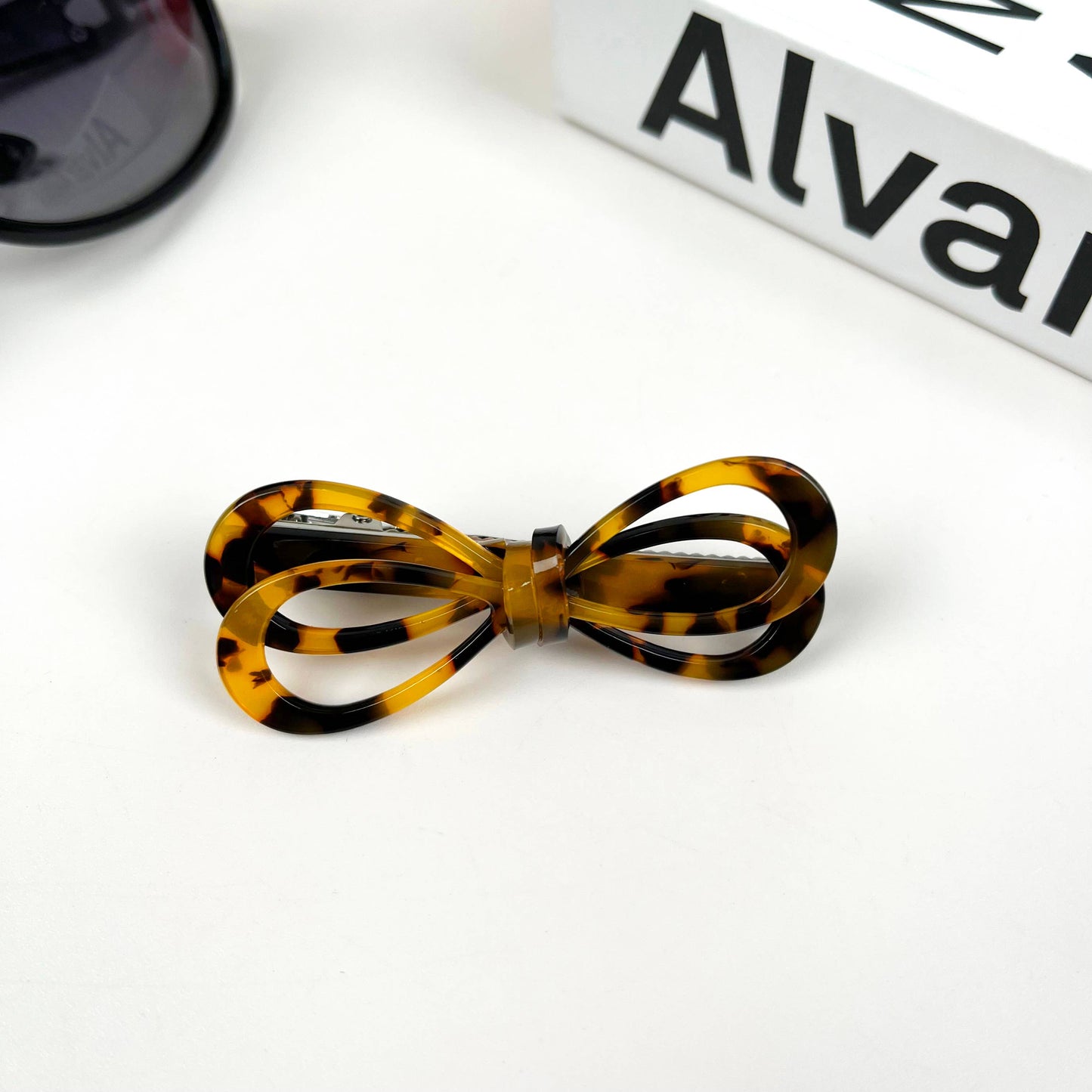 Acetate Elegant Bow Duckbill Clip