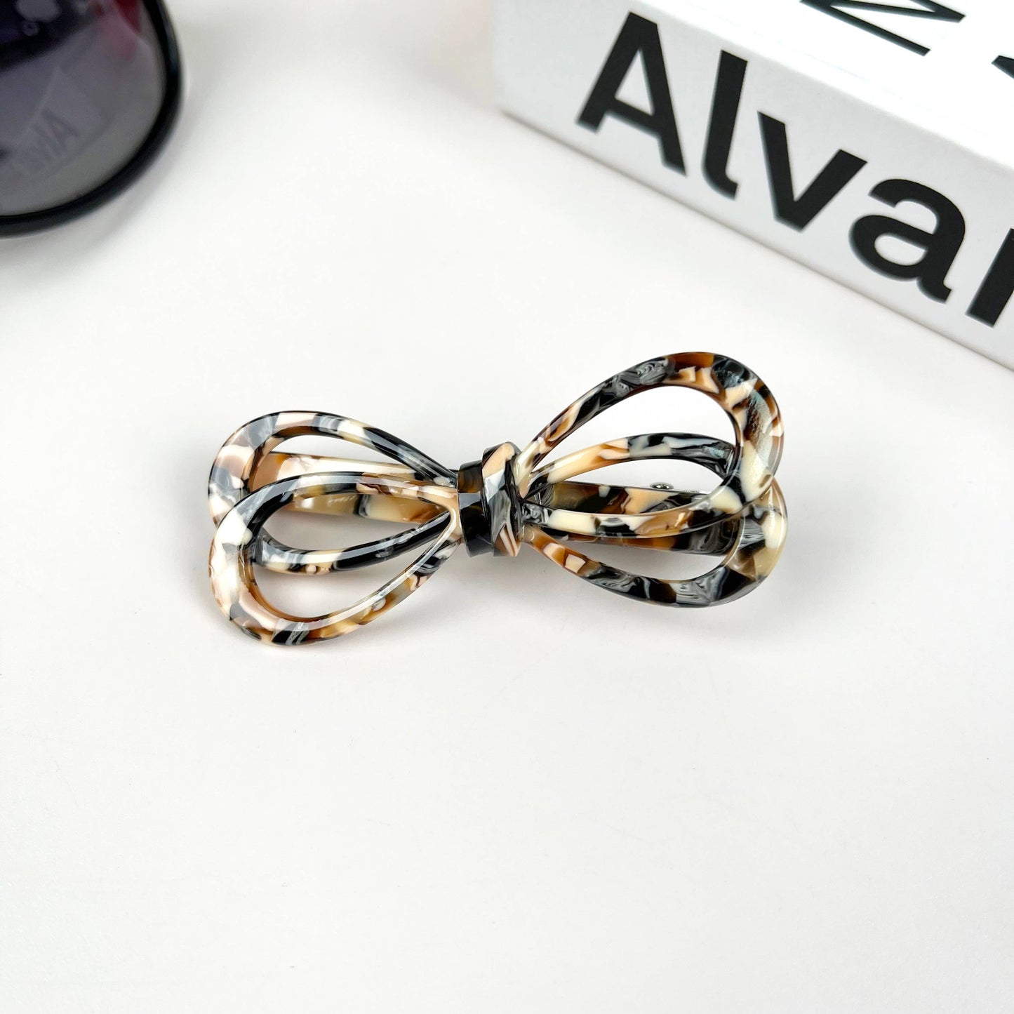 Acetate Elegant Bow Duckbill Clip