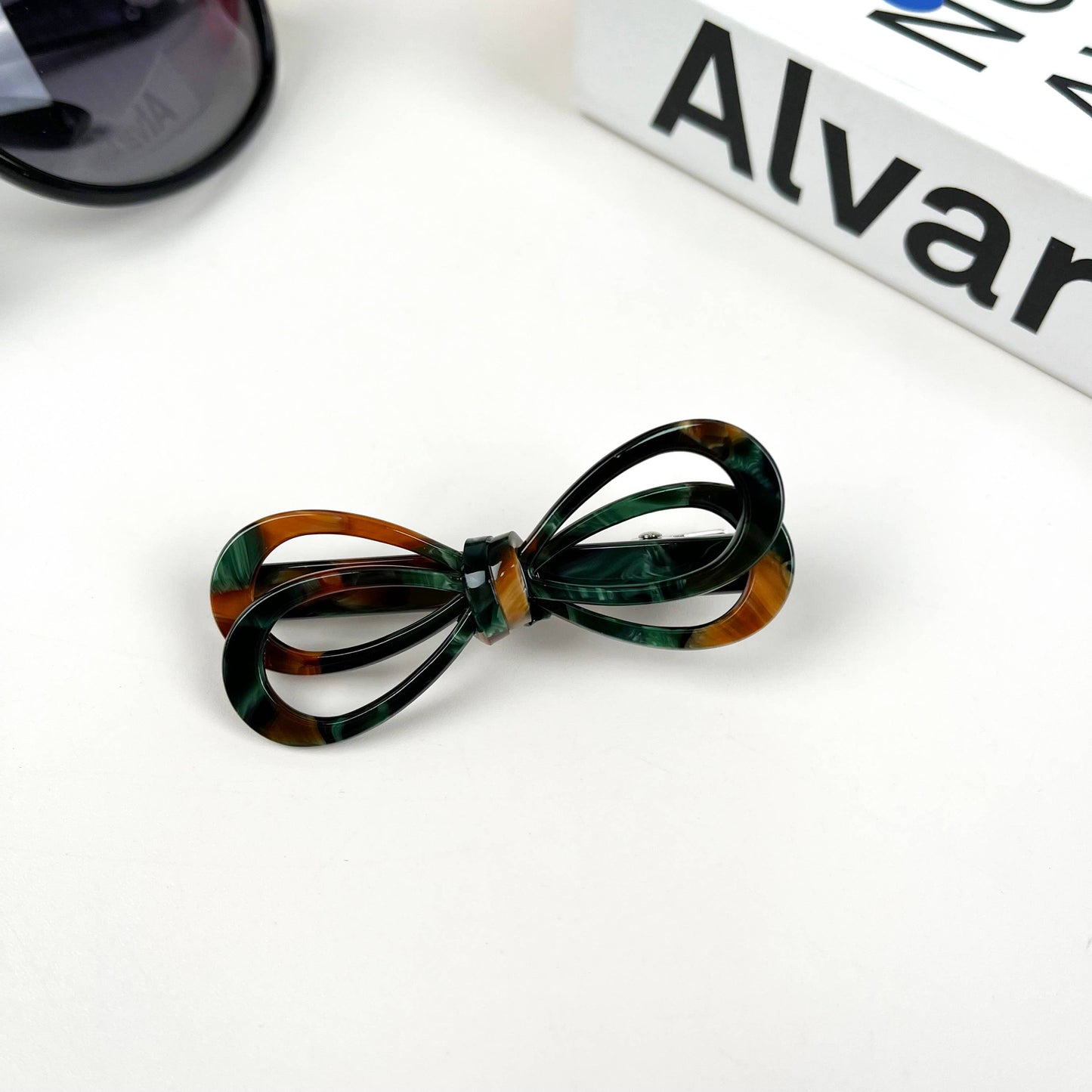 Acetate Elegant Bow Duckbill Clip