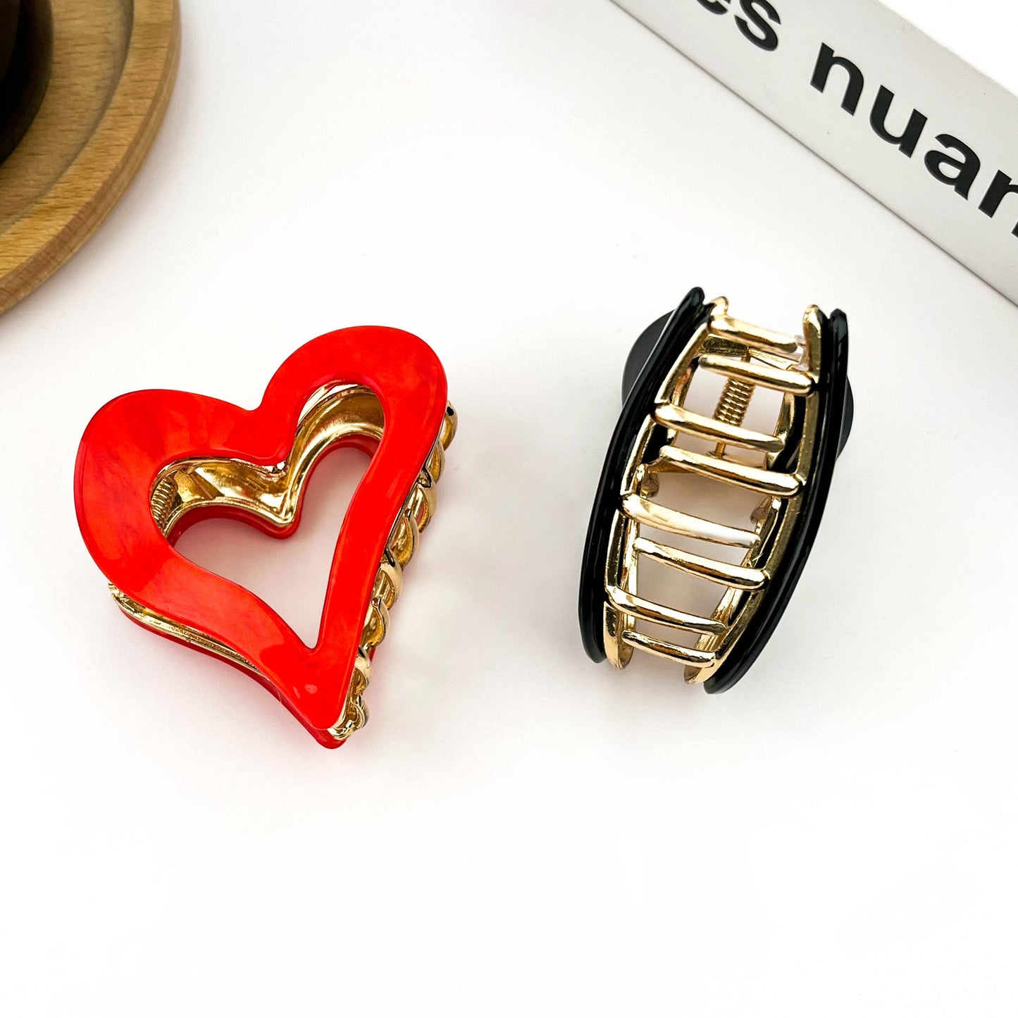 Heart-Shaped Metal Hair Claw Clip, Valentine's Day Hair Clip