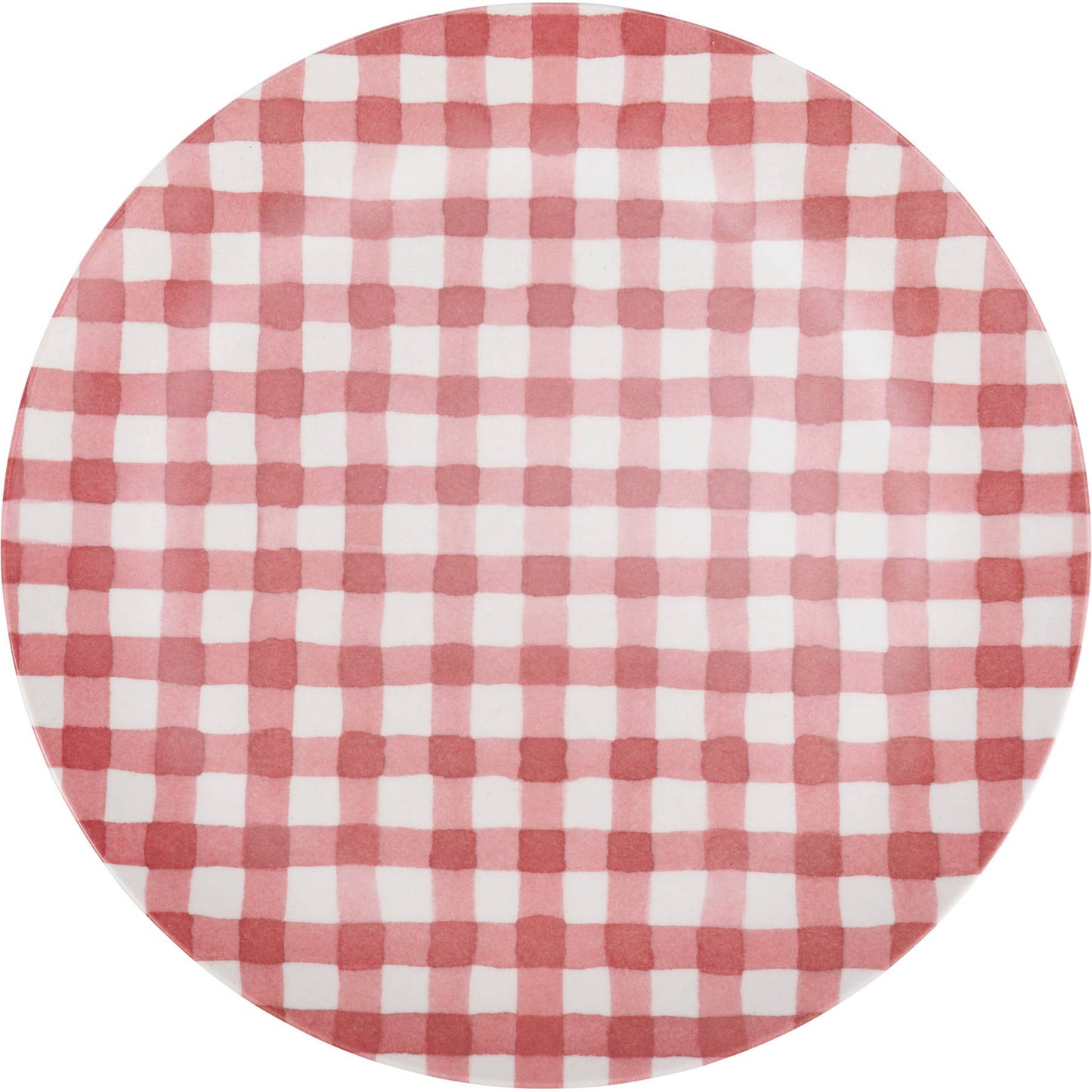Red Gingham Plate