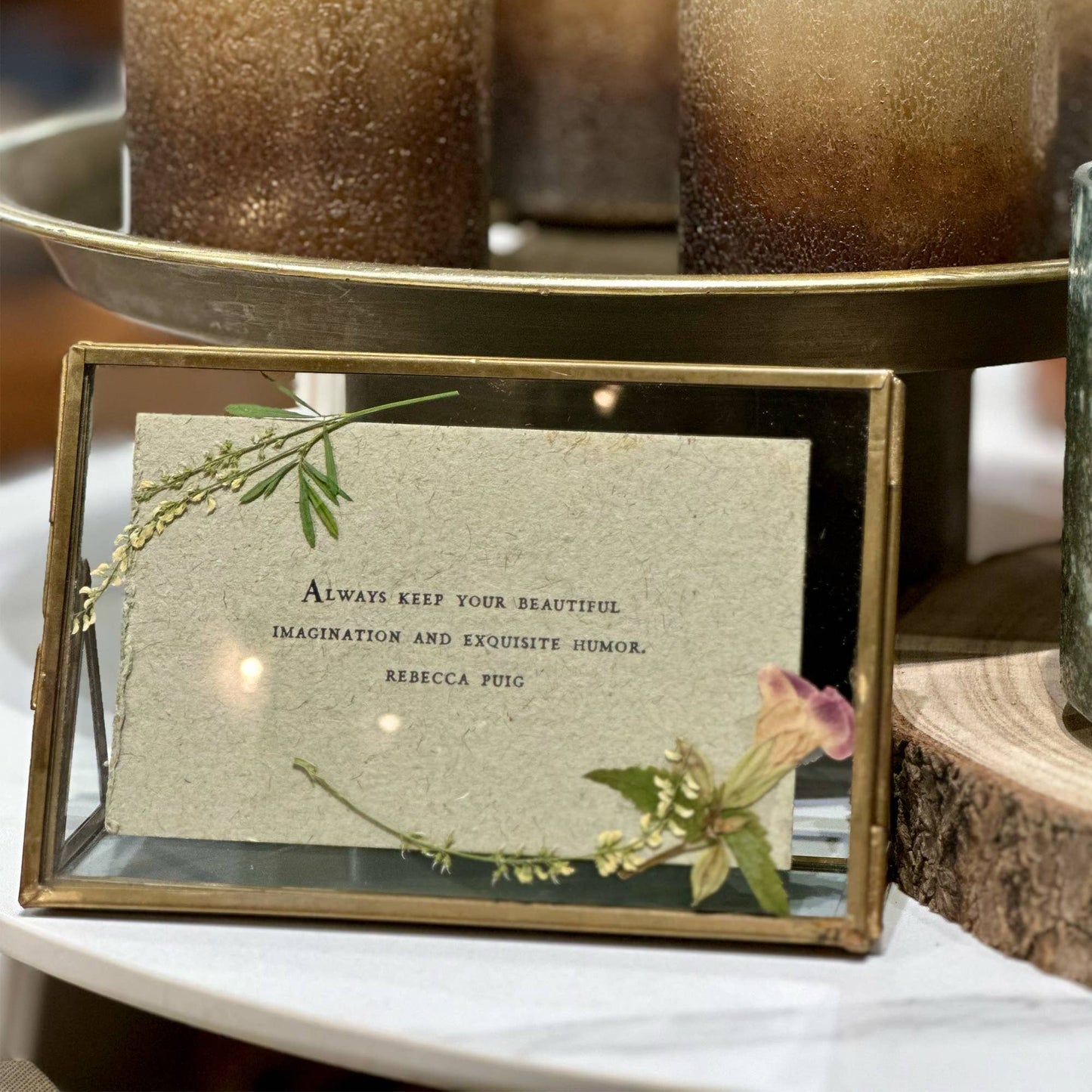 6x4 Horizontal Brass Standing Frame
