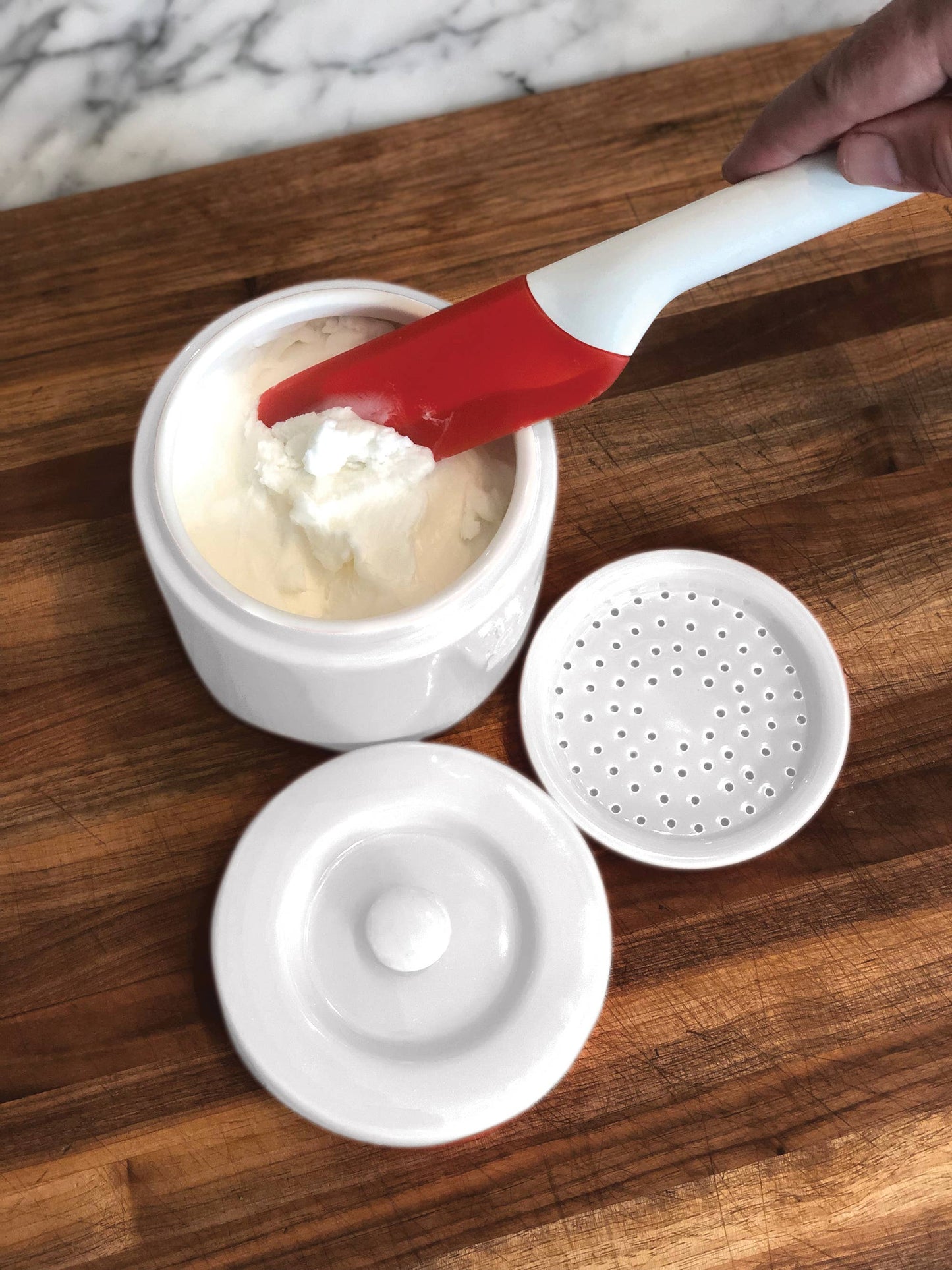 Porcelain Grease Container