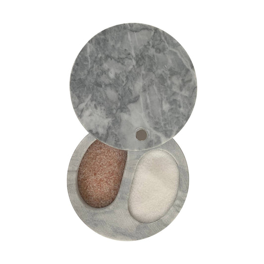 Marble Double Salt Cellar