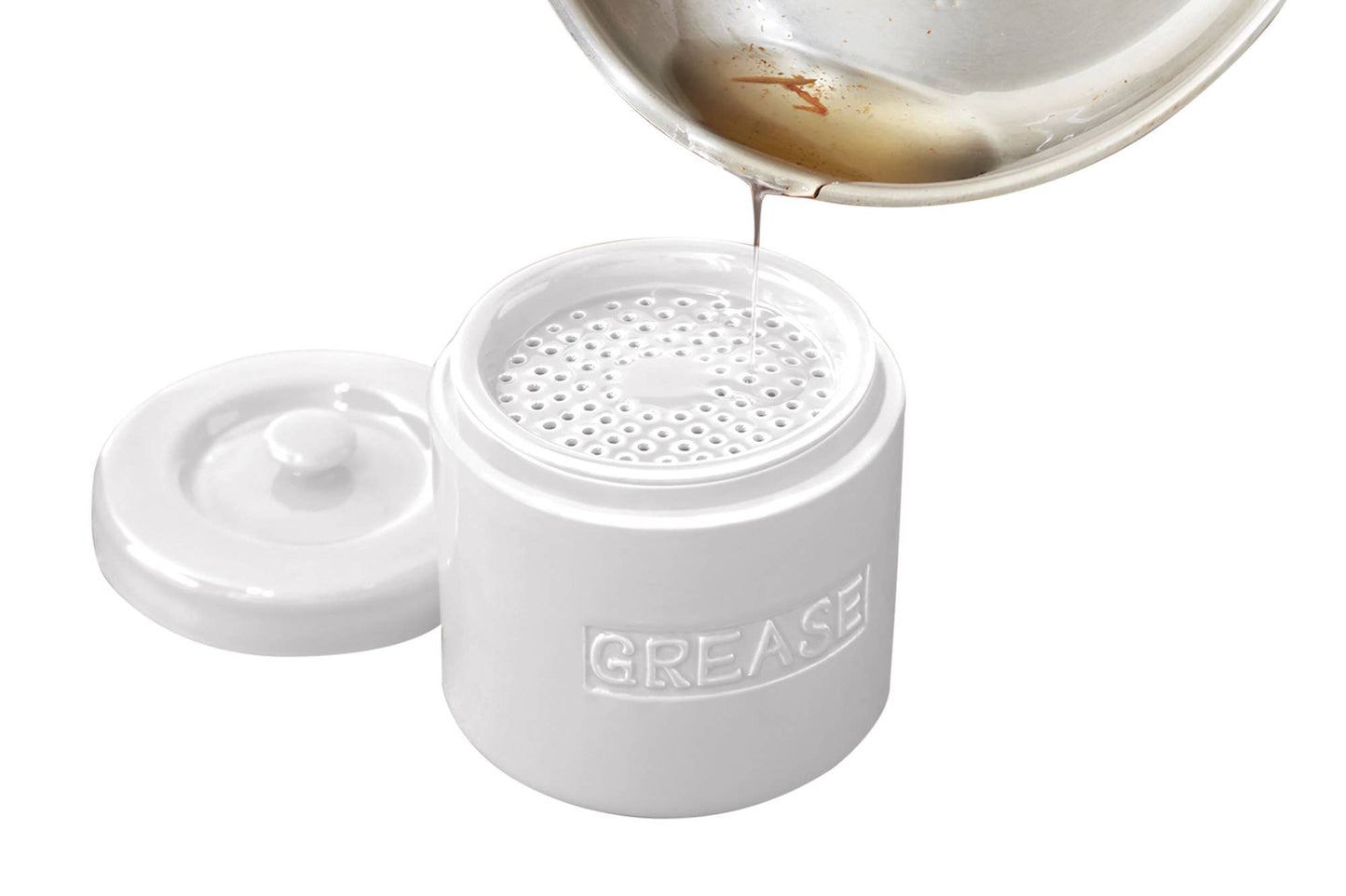 Porcelain Grease Container