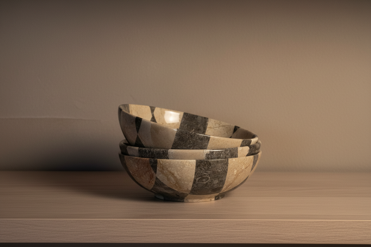 Classic Checkered Bowl