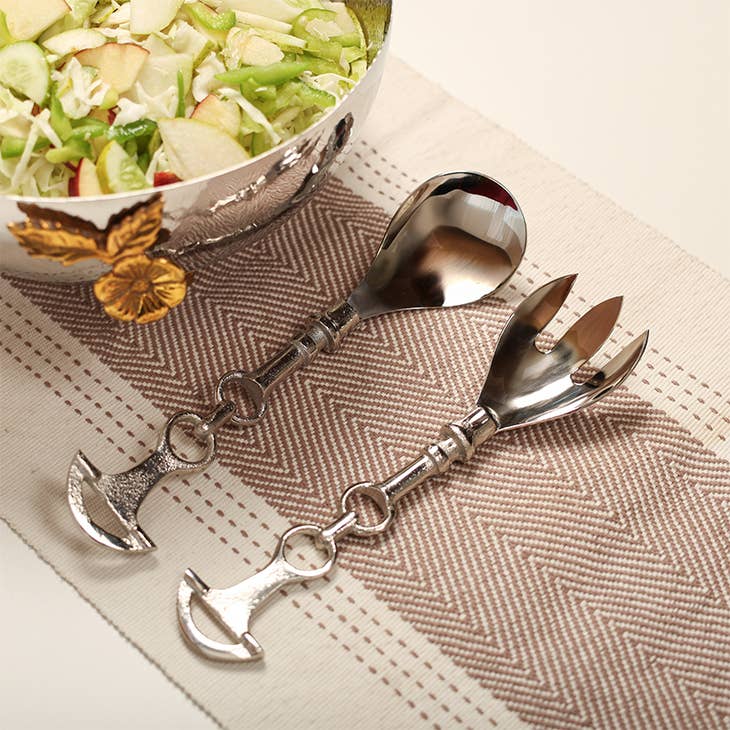 Horse Shoe Salad Server Set