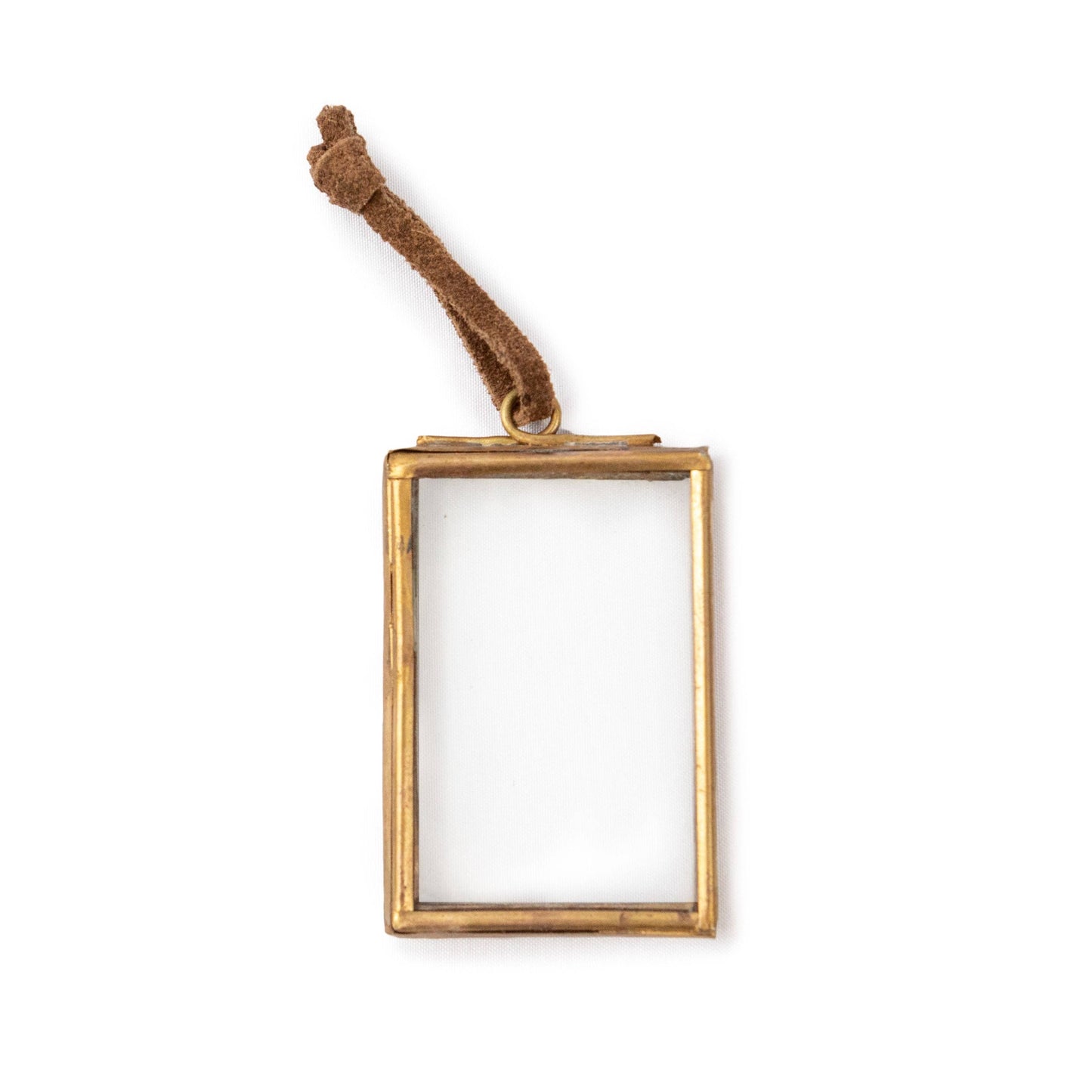Small Brass Ornament Frame 1.5x2.5