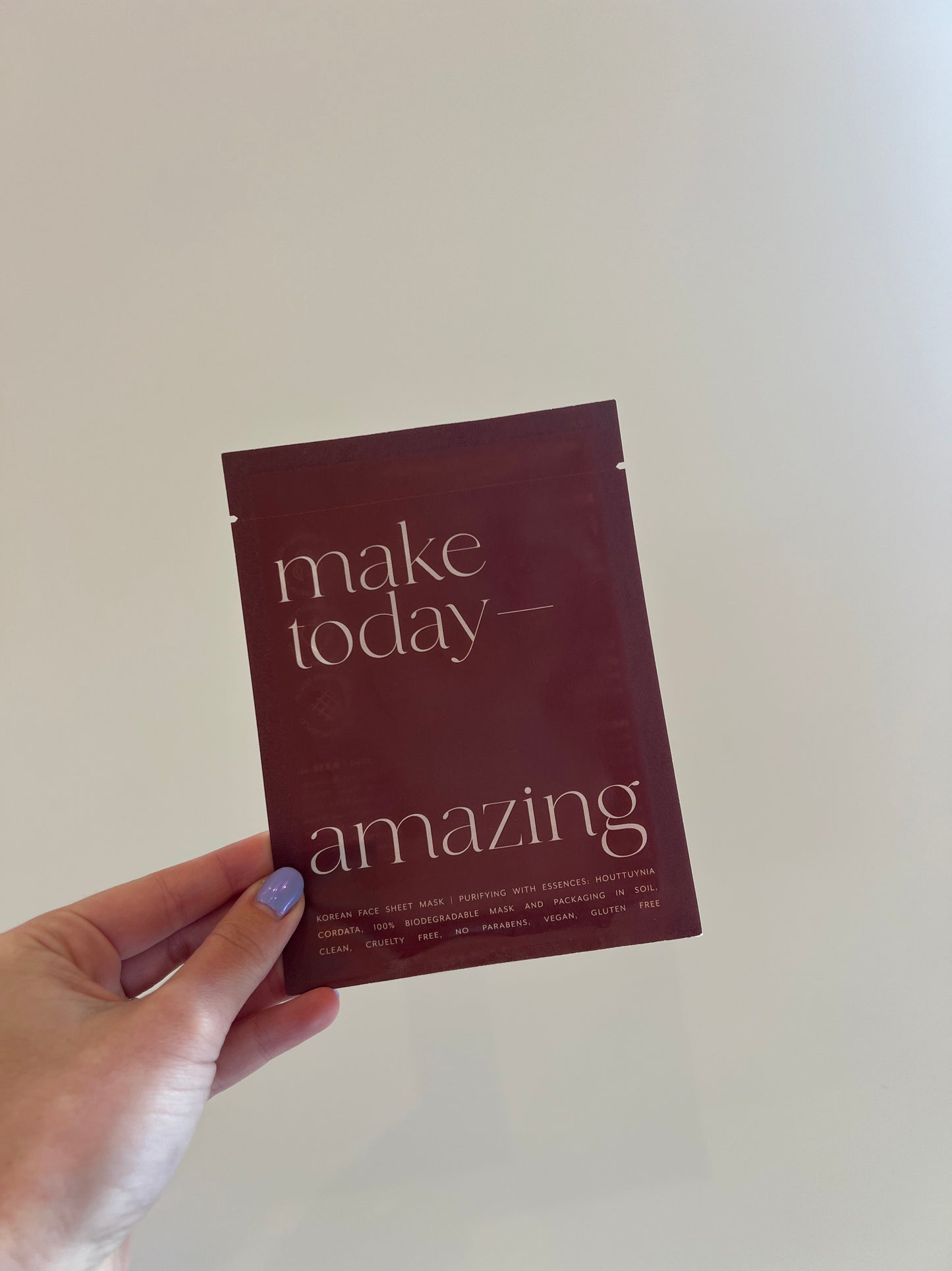 Make Today Amazing Face Mask