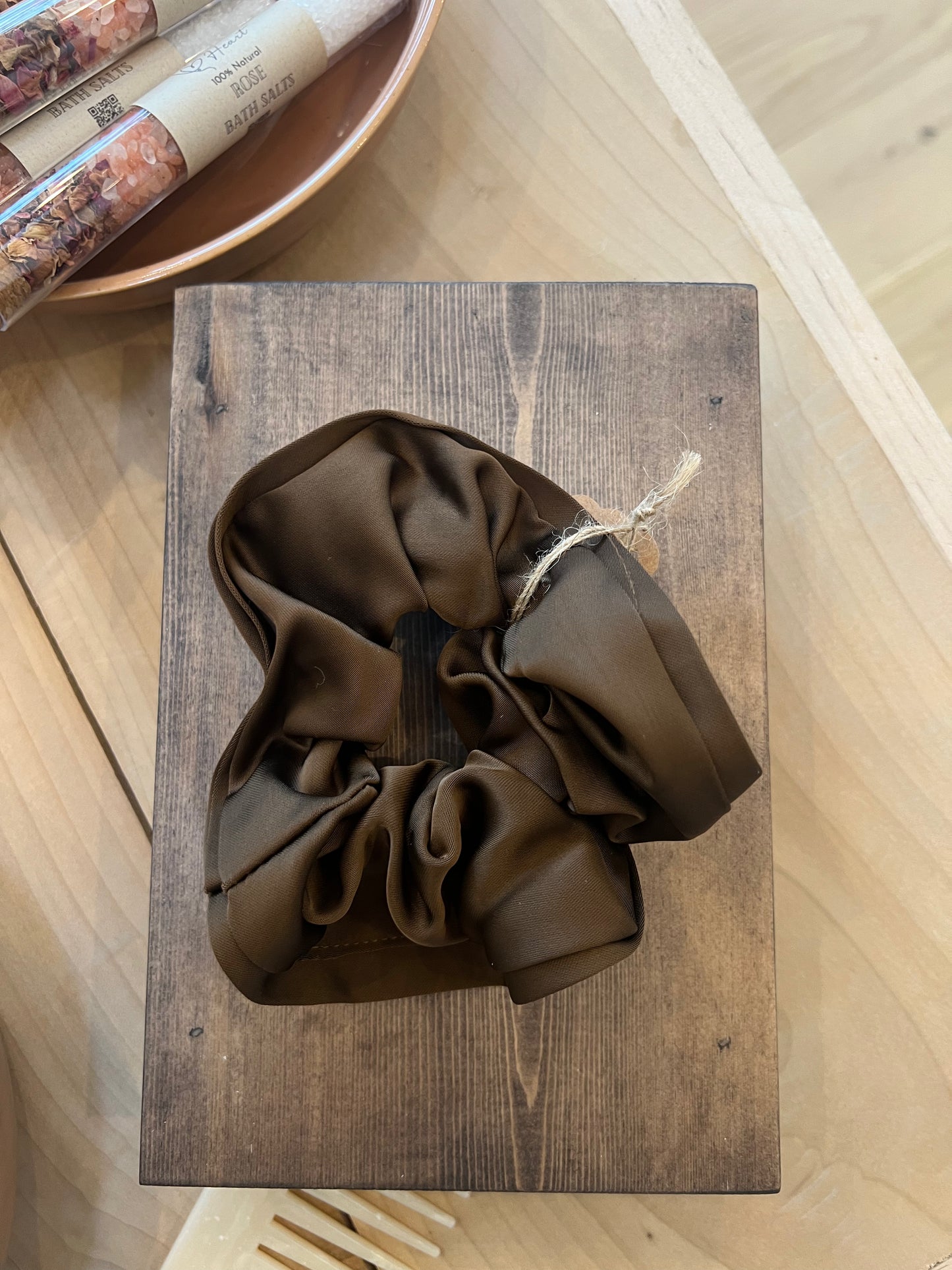 Brown Scrunchie- Small