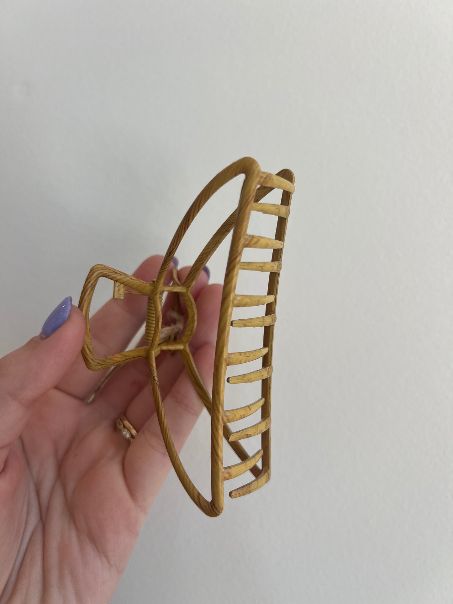 Hair Clip / Clamp- Wood Metal
