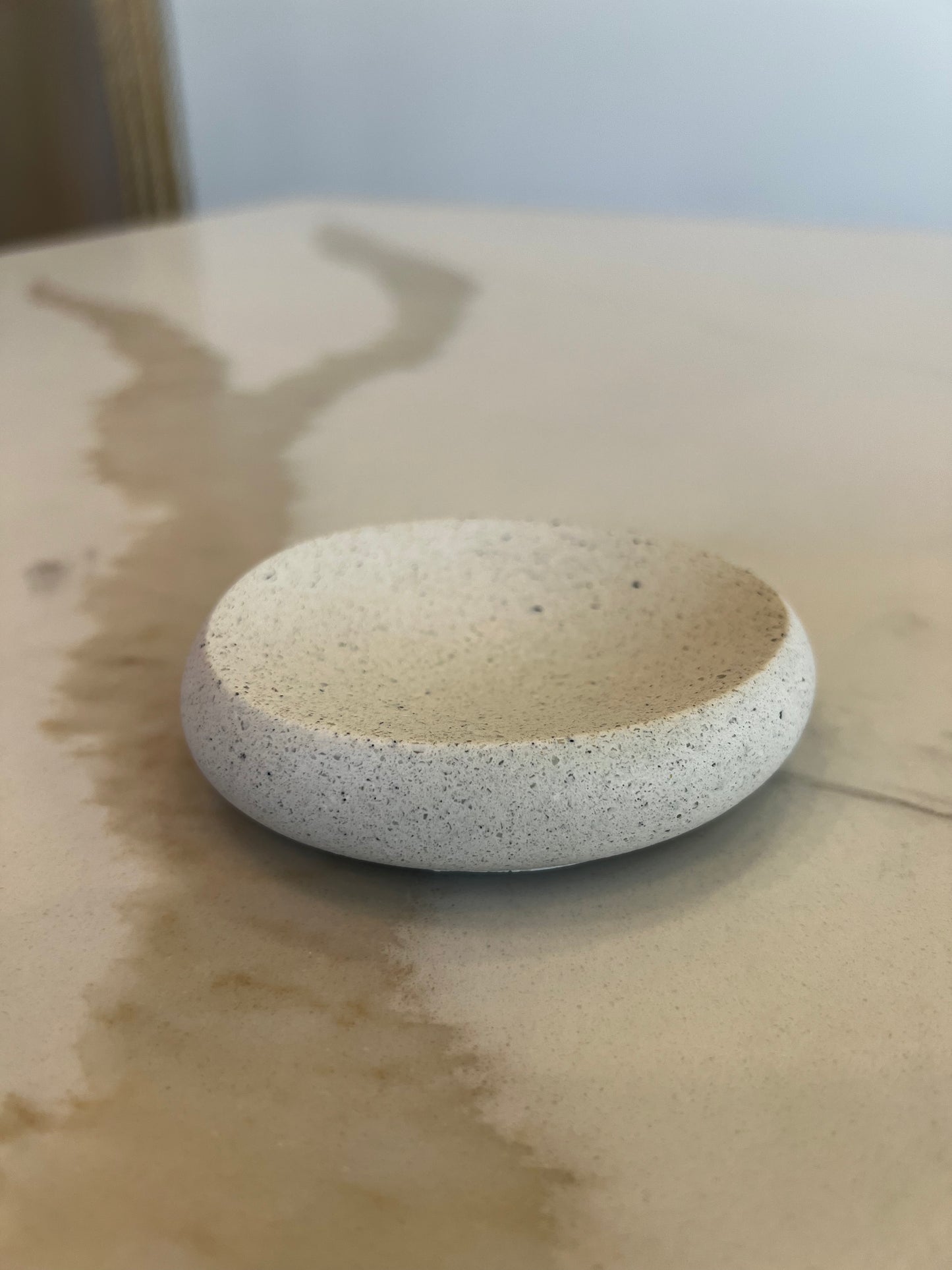 Concrete Nesting Stone-Small White Pebbled