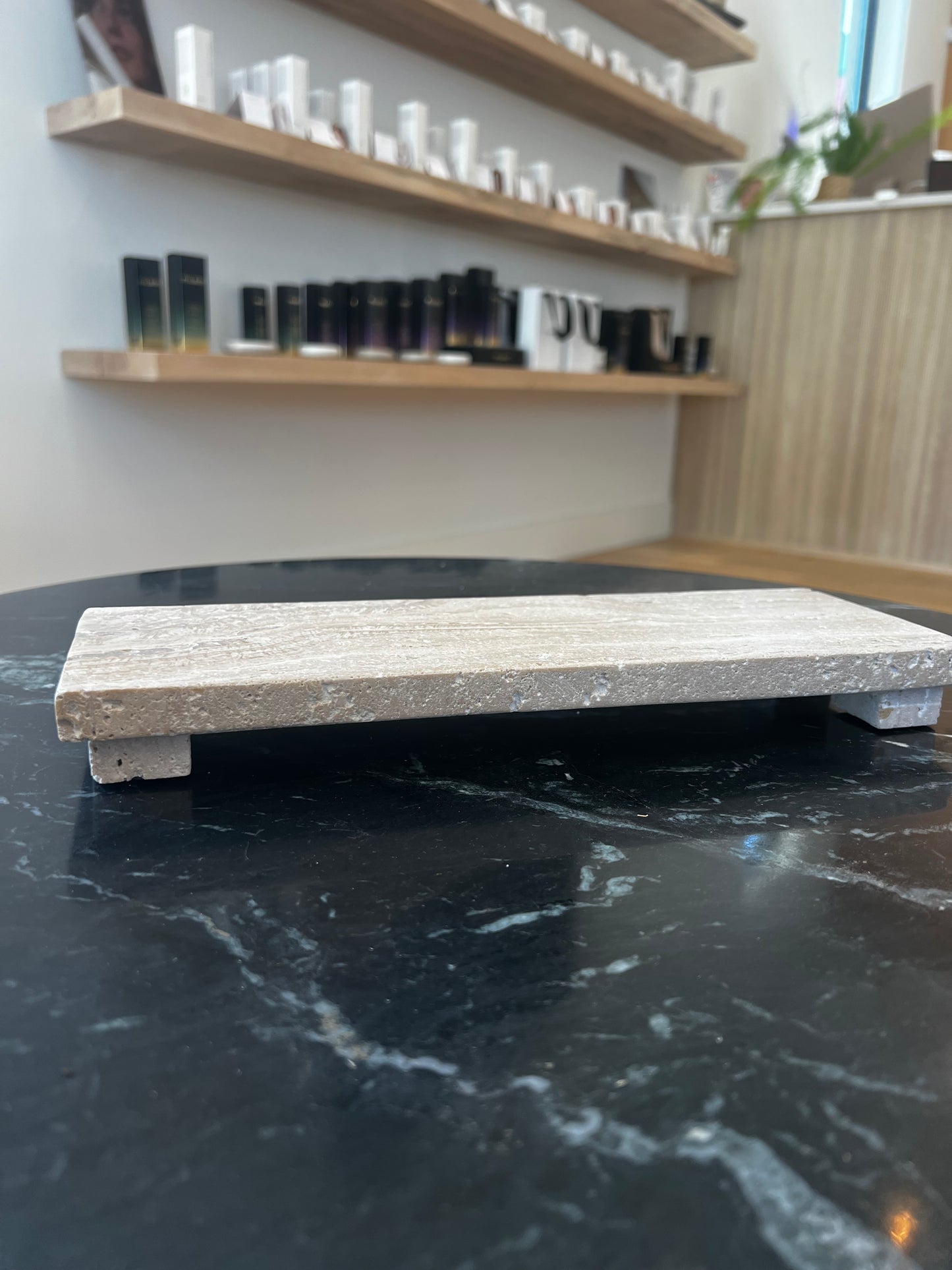 Travertine Footed Serving Board/Tray