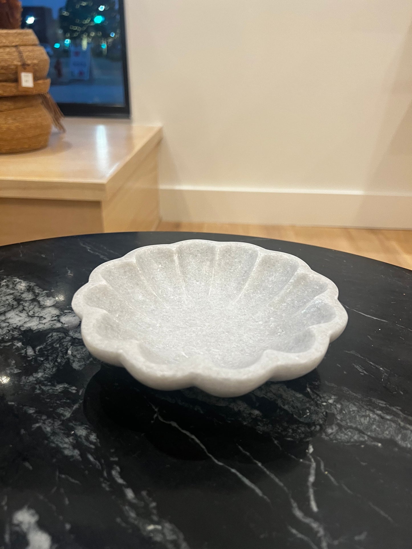 Marble Flower Shaped Dish