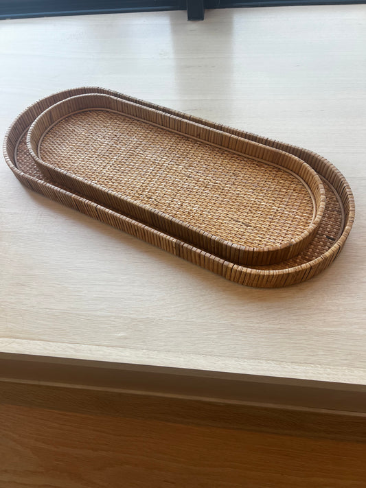 Oval Woven Tray - Large