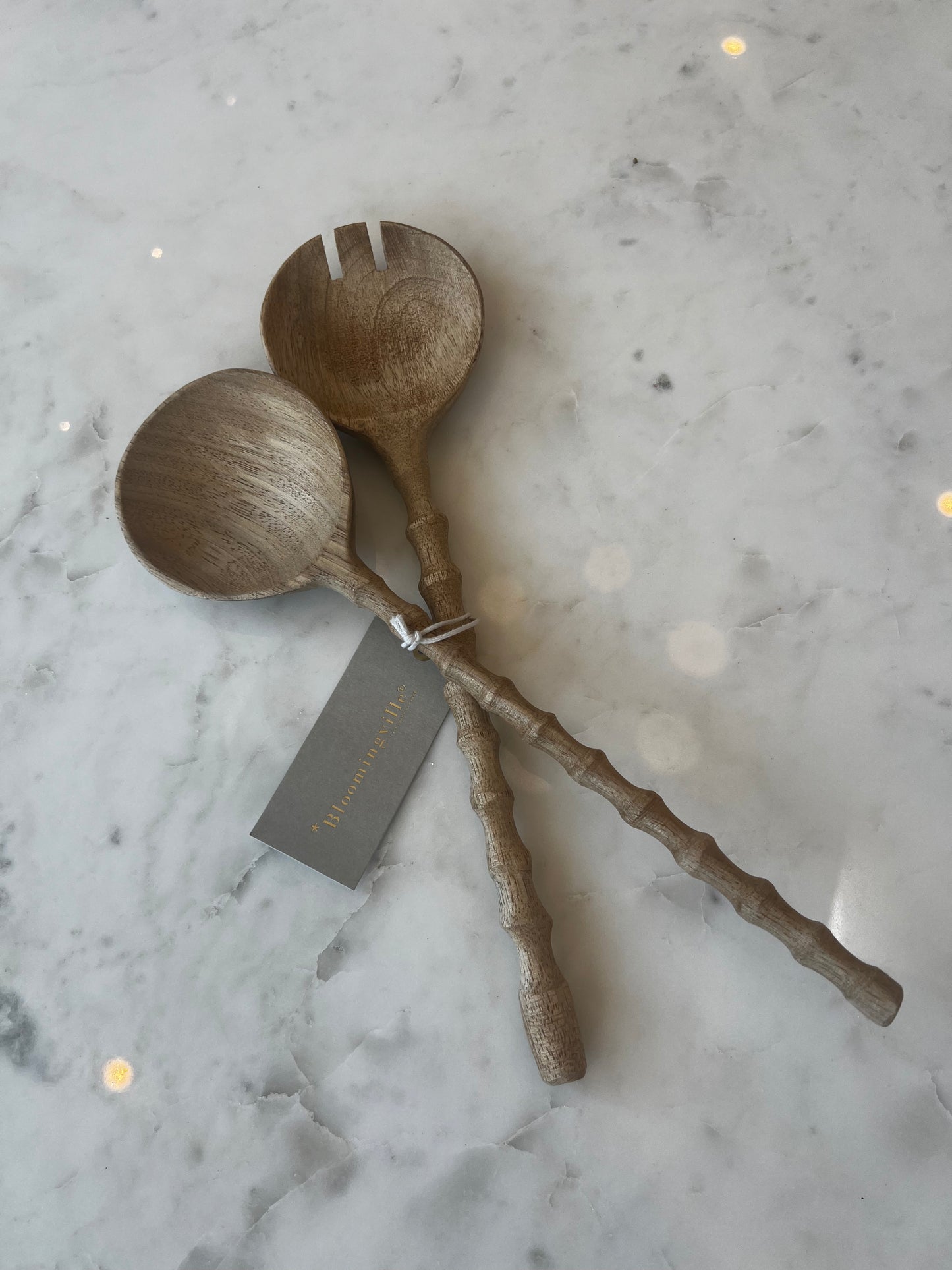 Wood Salad Serving Spoon Set