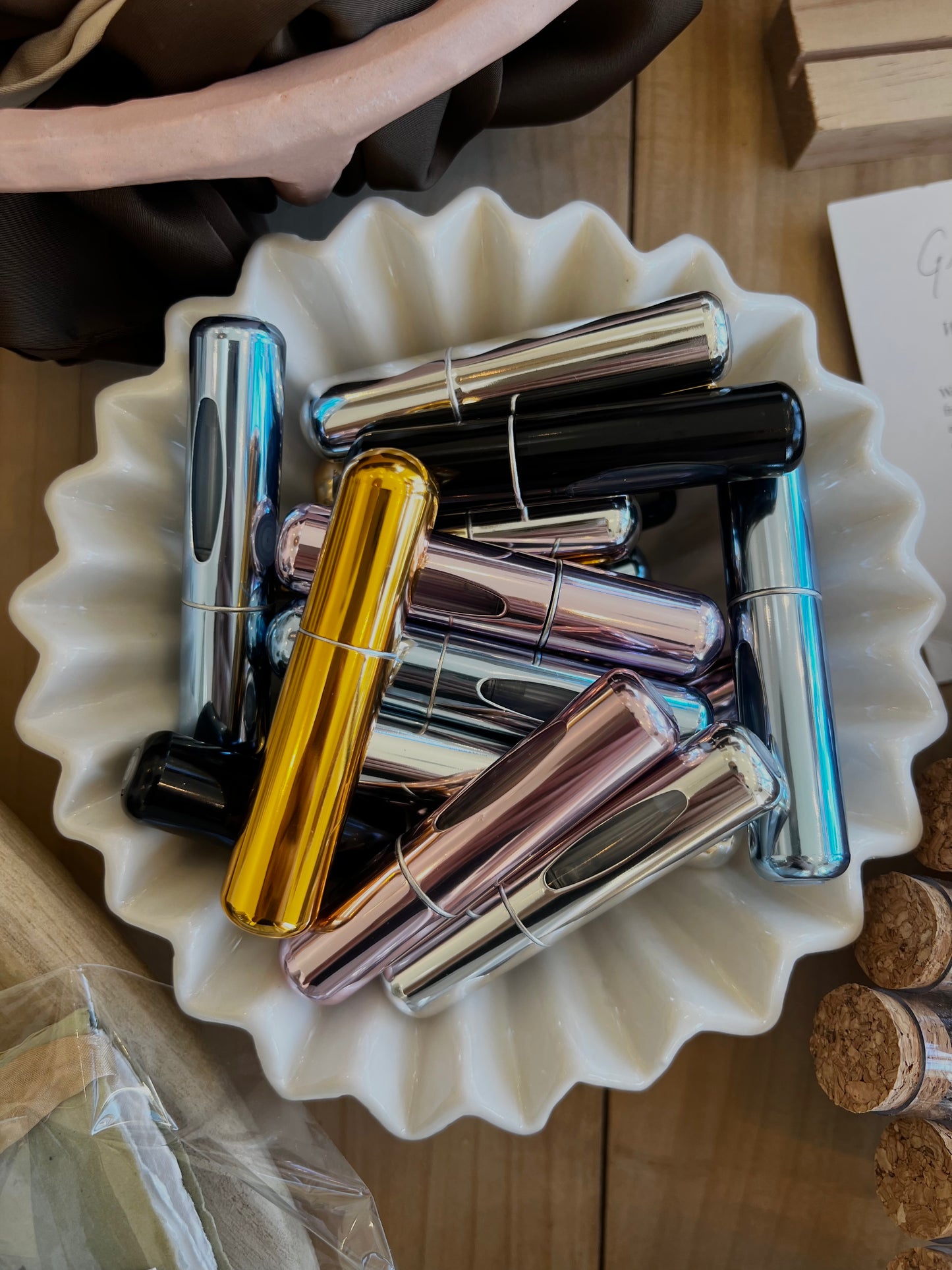 Silver Perfume Atomizer