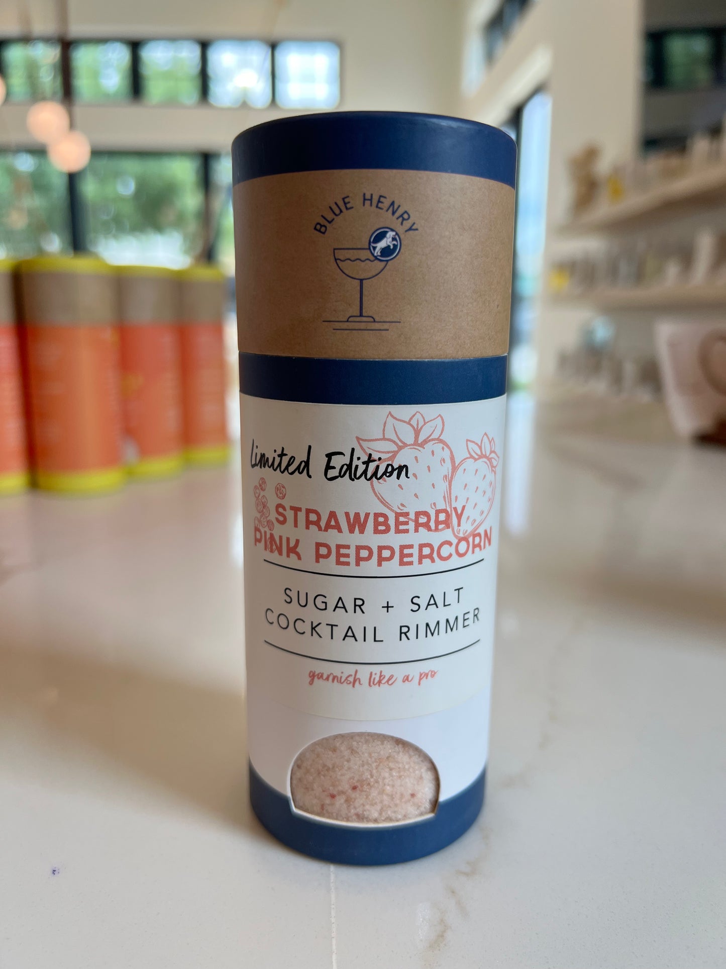 Blue Henry Strawberry Pink Peppercorn Sugar/Salt Cocktail Rimmer