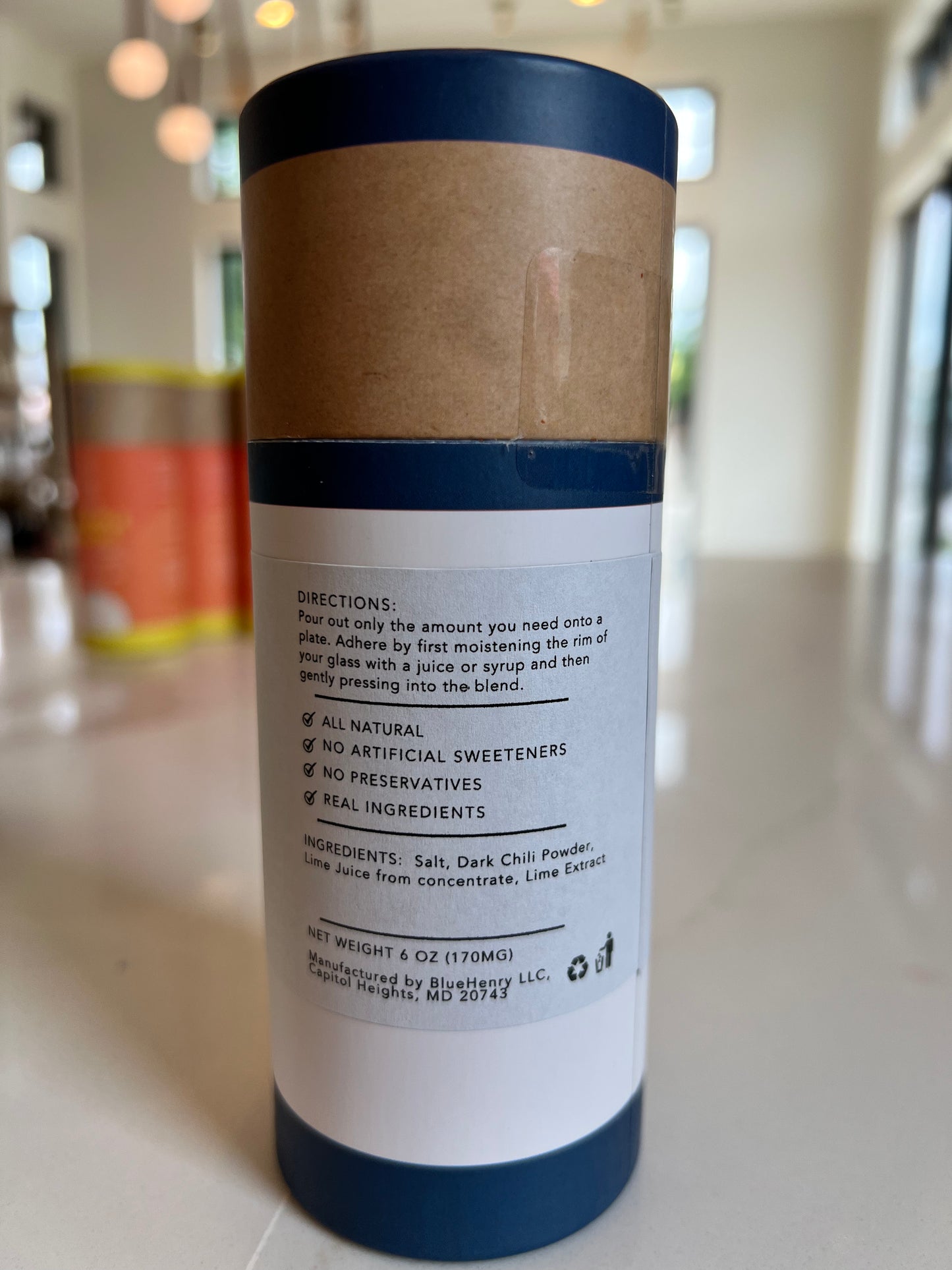 Blue Henry Chili Lime Salt Cocktail Rimmer 6 oz