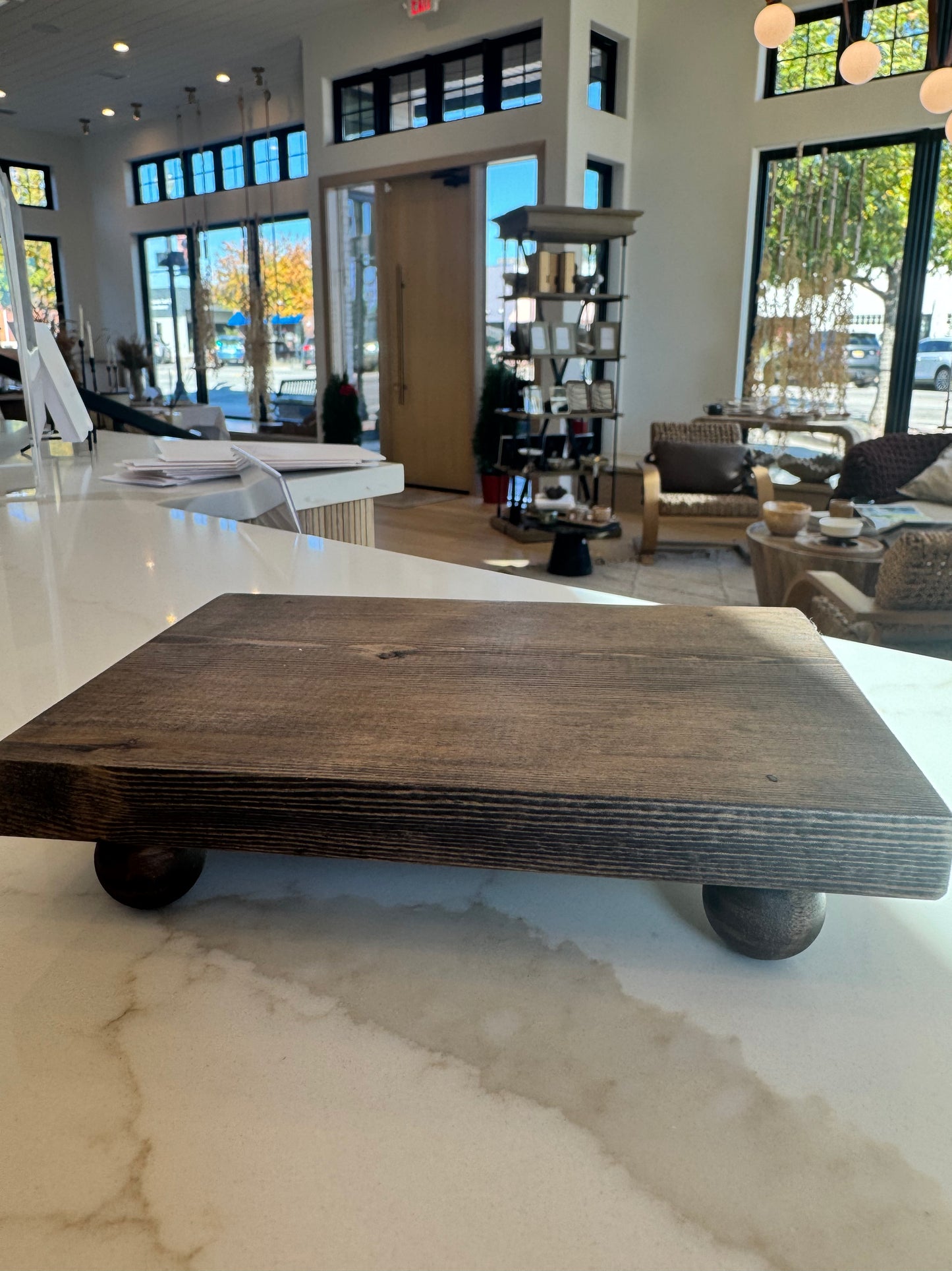 Small Wood Riser/Stand - Espresso