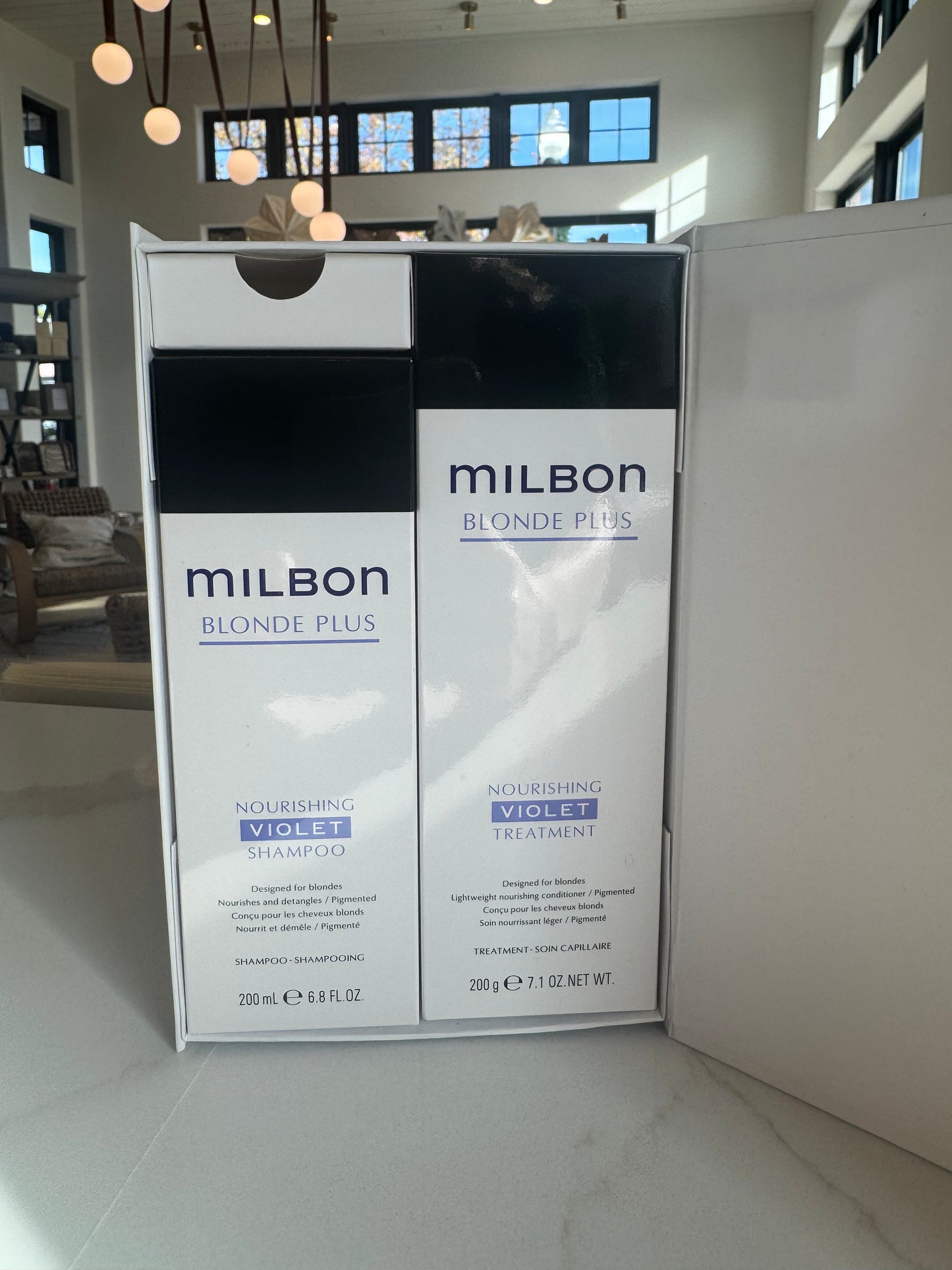 Milbon Blonde Plus Shampoo and Conditioner Gift Set