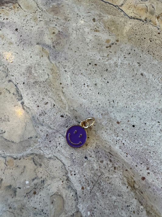 Smiley Charm-Purple