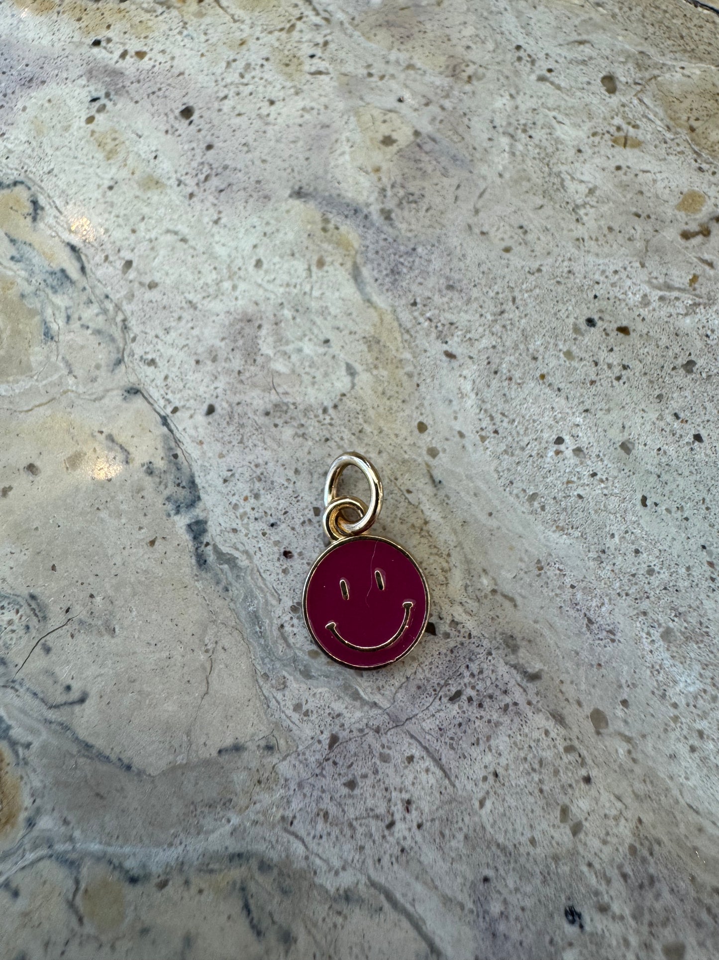 Smiley Face Charm (Pink)
