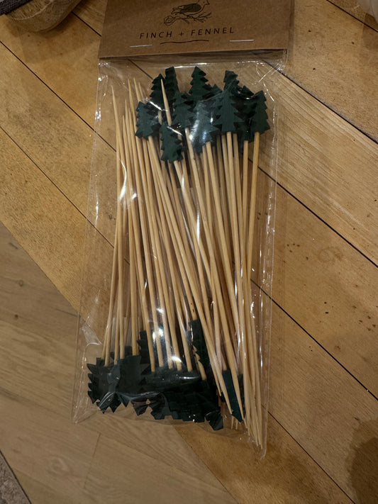 Bamboo Skewers w Tree Handles