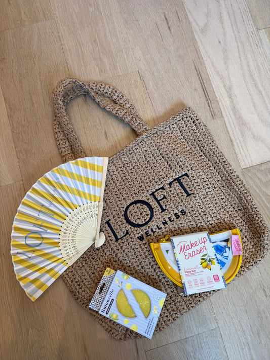 X-Large LOFT Raffia Tote Bag