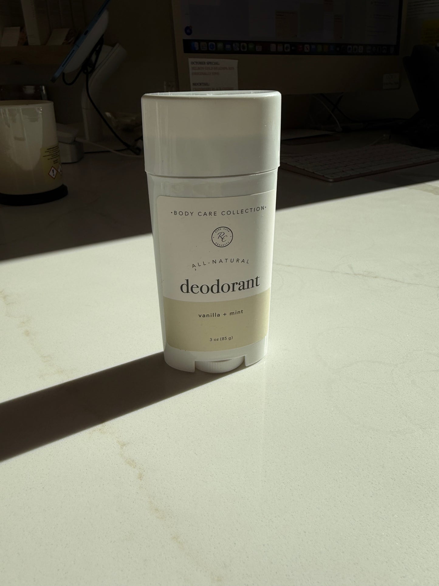 Deodorant (vanilla + mint)