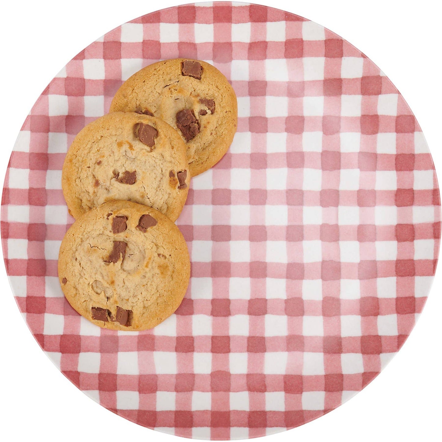 Red Gingham Plate
