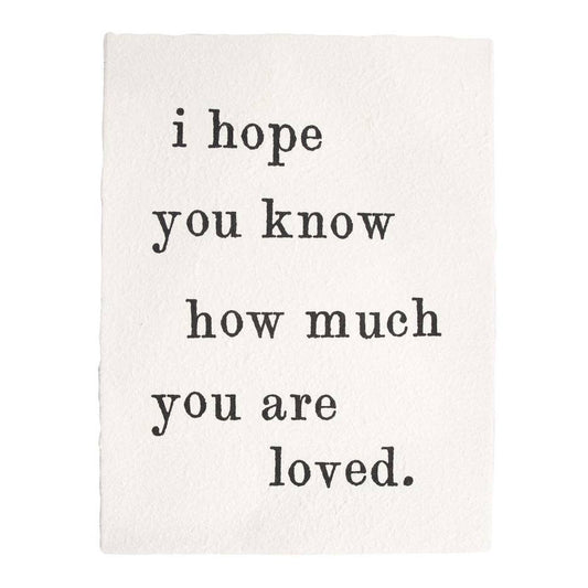 12x16 I Hope You Know