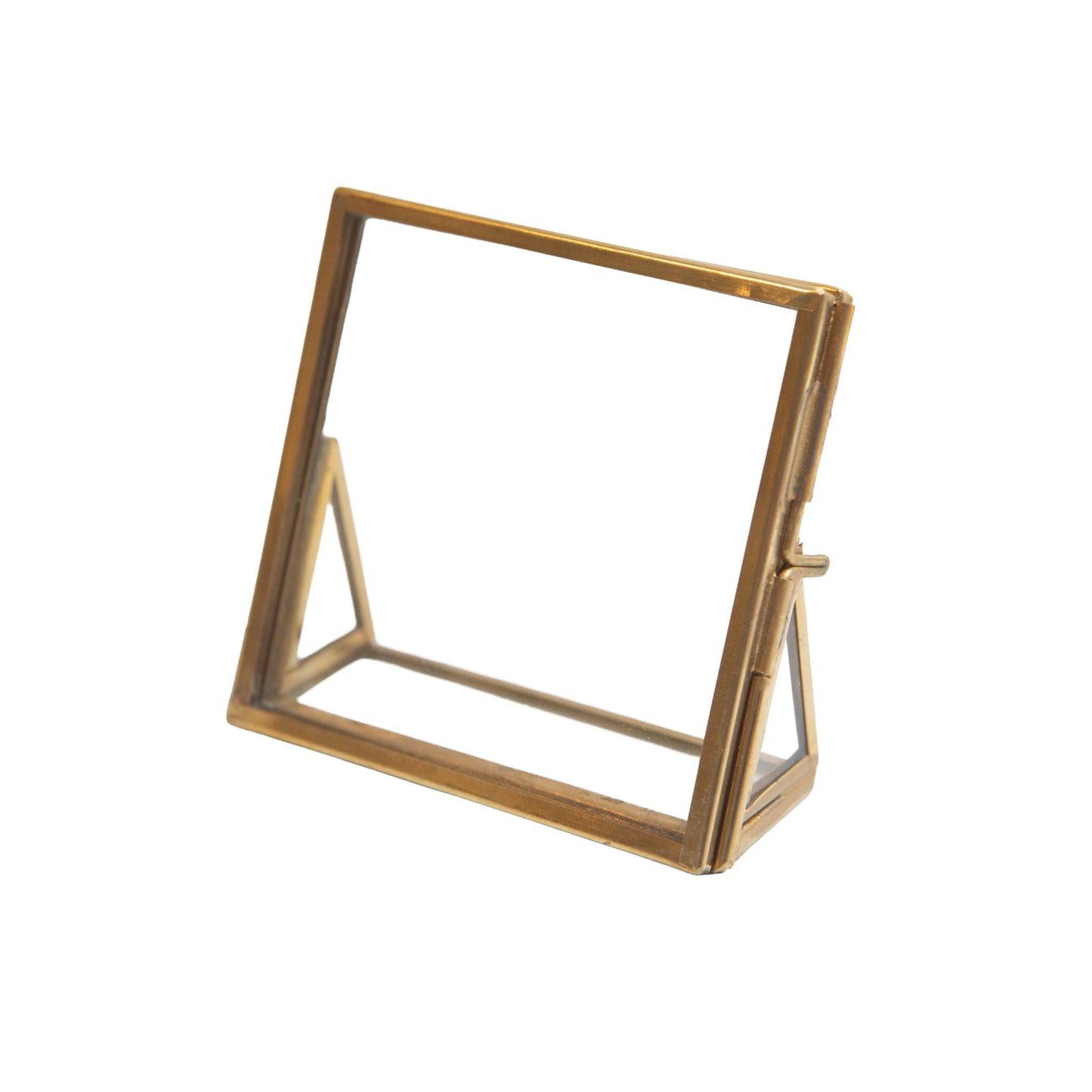 3x3 Square Brass Standing Frame