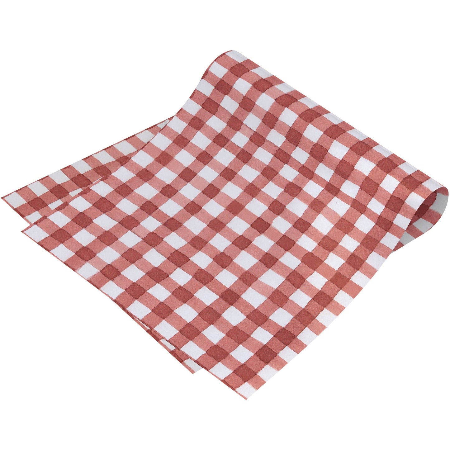 Red Gingham Paper Runner