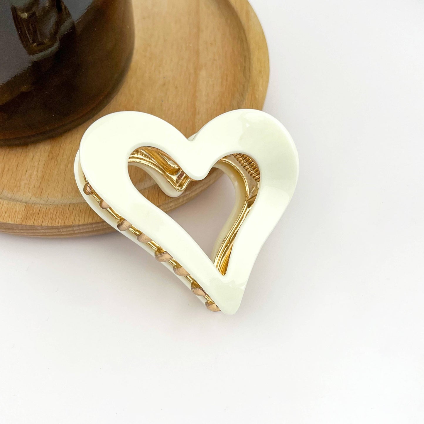 Heart-Shaped Metal Hair Claw Clip, Valentine's Day Hair Clip