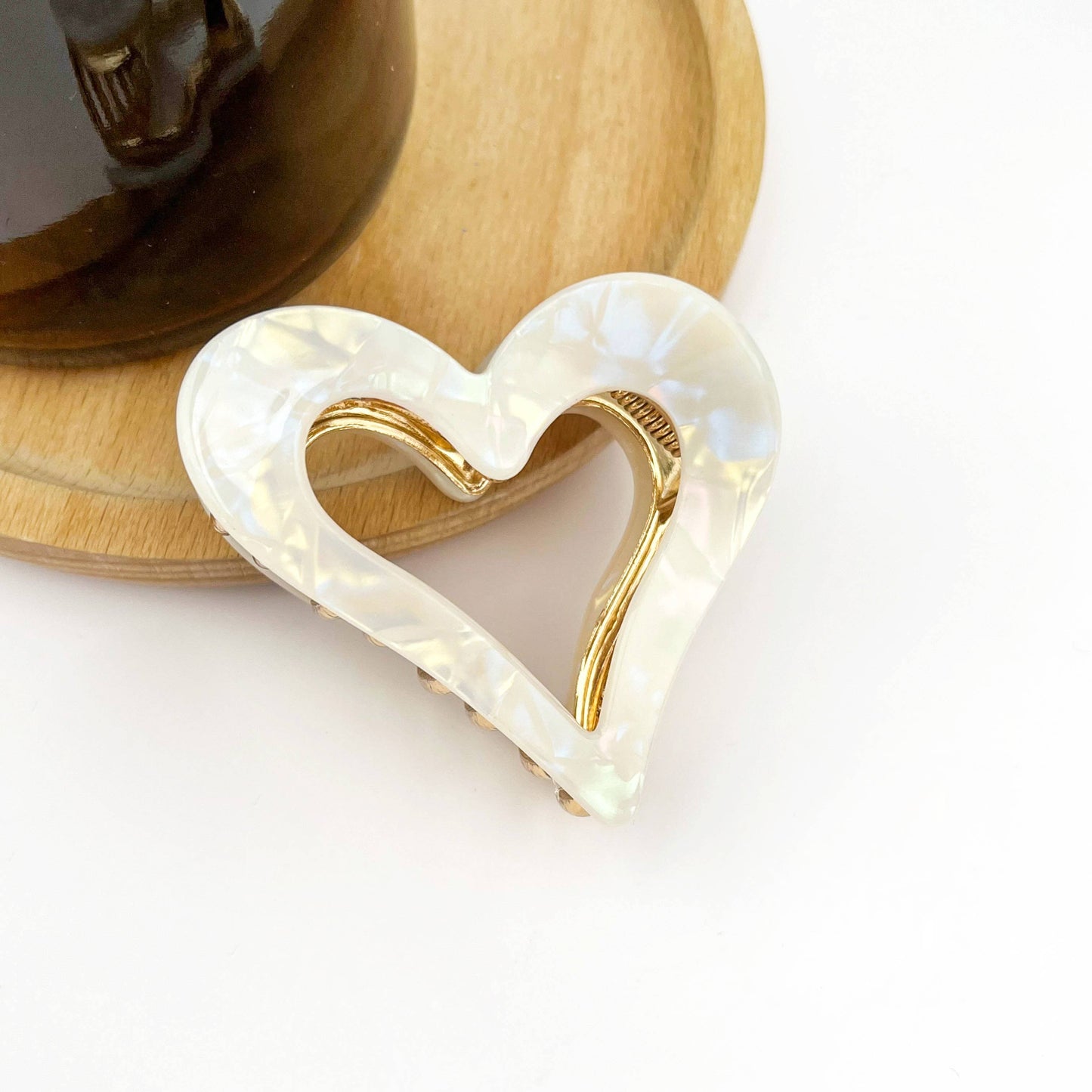 Heart-Shaped Metal Hair Claw Clip, Valentine's Day Hair Clip