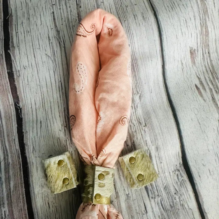 Cowhide Scarf Slides