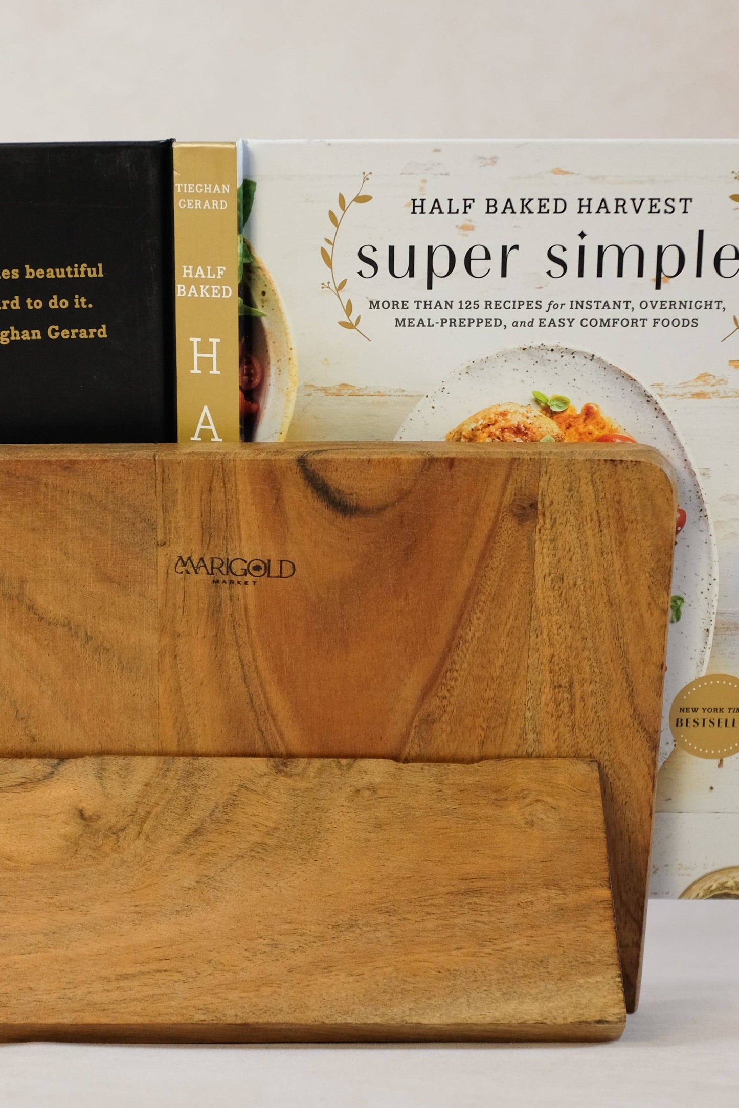 Mango Wood Scalloped Book Stand